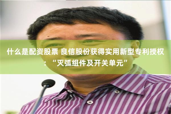 什么是配资股票 良信股份获得实用新型专利授权：“灭弧组件及开关单元”