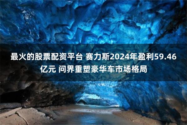 最火的股票配资平台 赛力斯2024年盈利59.46亿元 问界重塑豪华车市场格局