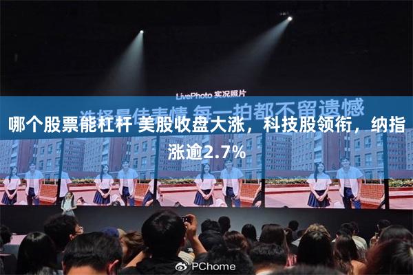 哪个股票能杠杆 美股收盘大涨，科技股领衔，纳指涨逾2.7%