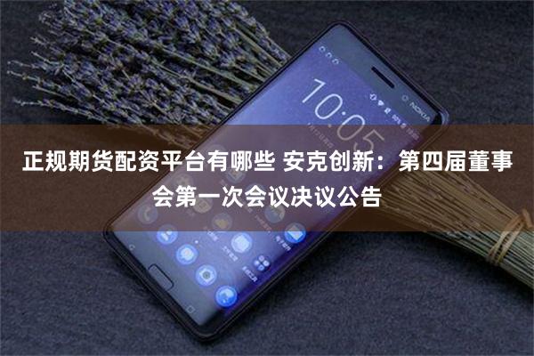 正规期货配资平台有哪些 安克创新：第四届董事会第一次会议决议公告