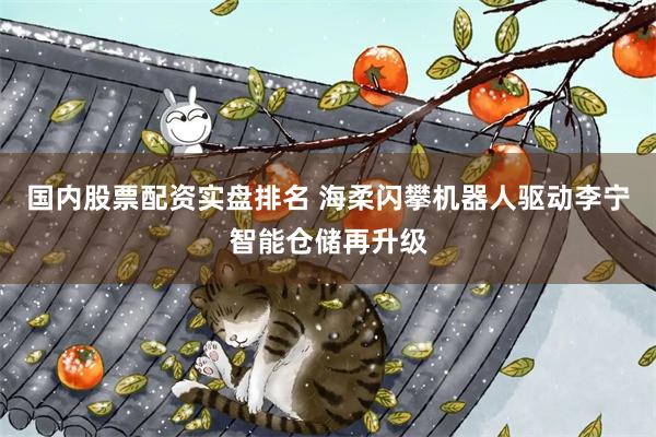 国内股票配资实盘排名 海柔闪攀机器人驱动李宁智能仓储再升级