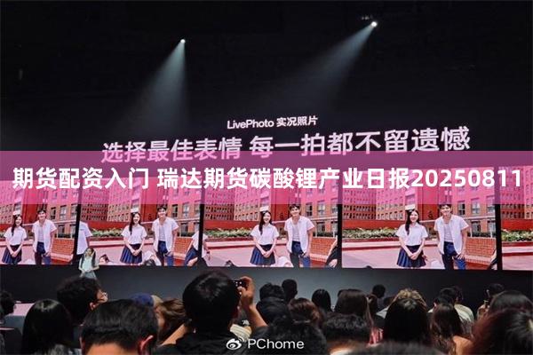期货配资入门 瑞达期货碳酸锂产业日报20250811